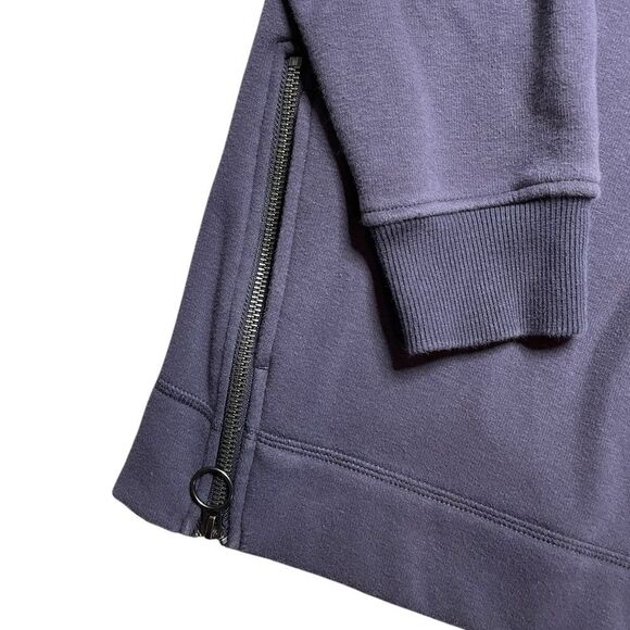 Athleta Cozy Karma Size Zip Funnel Neck Sweatshirt Size Medium - Picture 7 of 8
